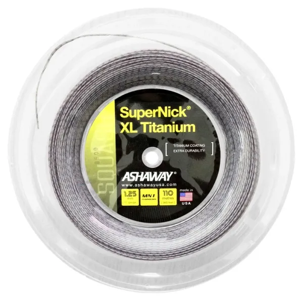 Ashaway Ashaway SuperNick XL Ti 1.25mm Squash String - 110m Roll