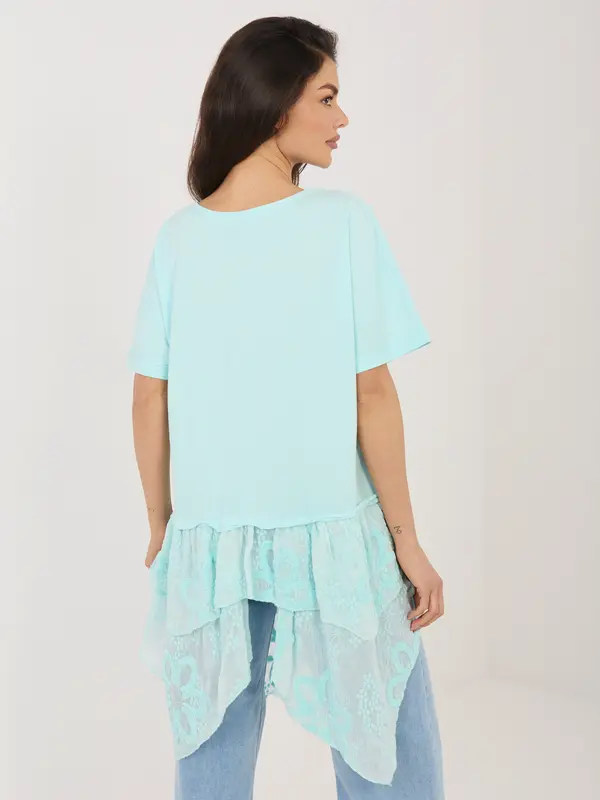 Italy Moda Asimetrična bluza mete