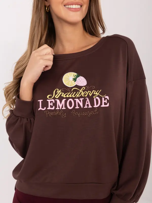 RUE PARIS Asimetrična jopa s kapuco, temno rjava