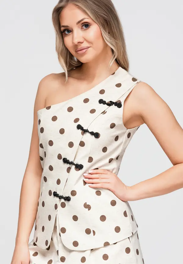 Ombre Asimetrična ženska bluza Ombre