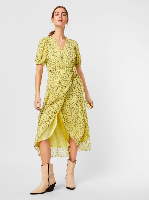 AWARE by VERO MODA AWARE by VERO MODA Green flowered wrap maxi-dresses VERO MODA Ofelia - Ladies