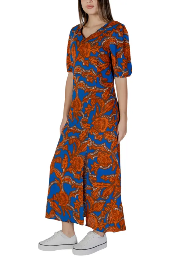 B.young B.young vzorčasta maksi obleka