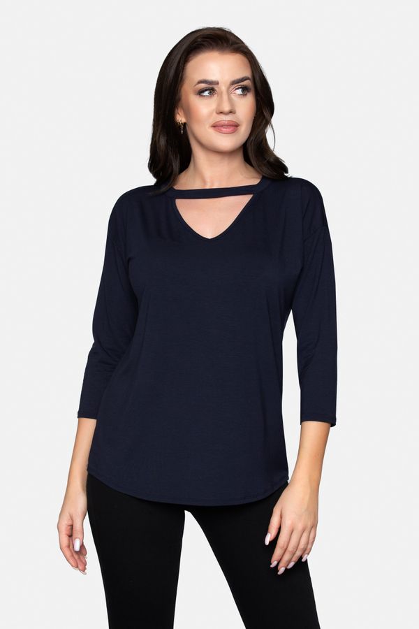 Babell Babell Woman's Blouse Alexa Navy Blue