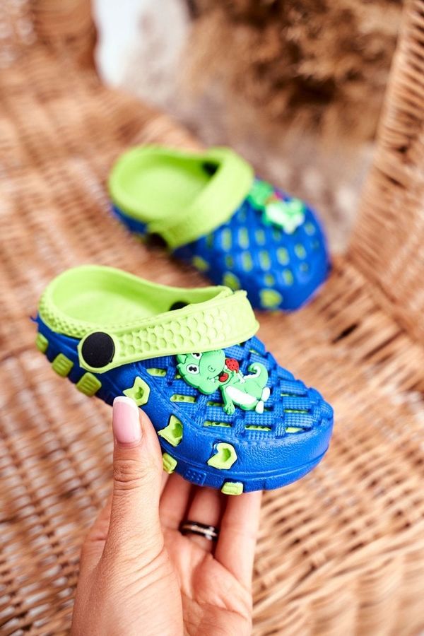 Kesi Baby Flip-flops Foam Crocus Blue-Green Crocodile