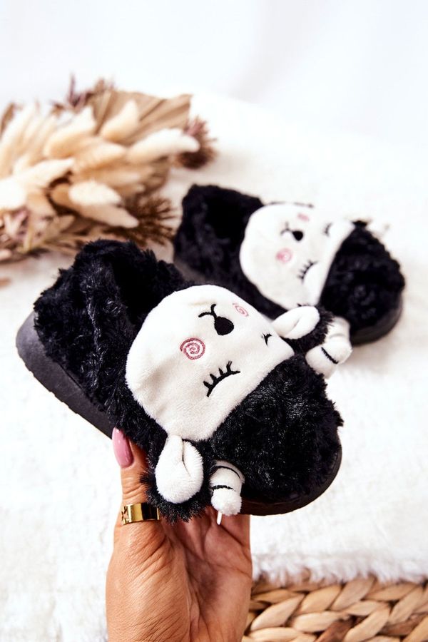 Kesi Baby lamb slippers Black Hollie