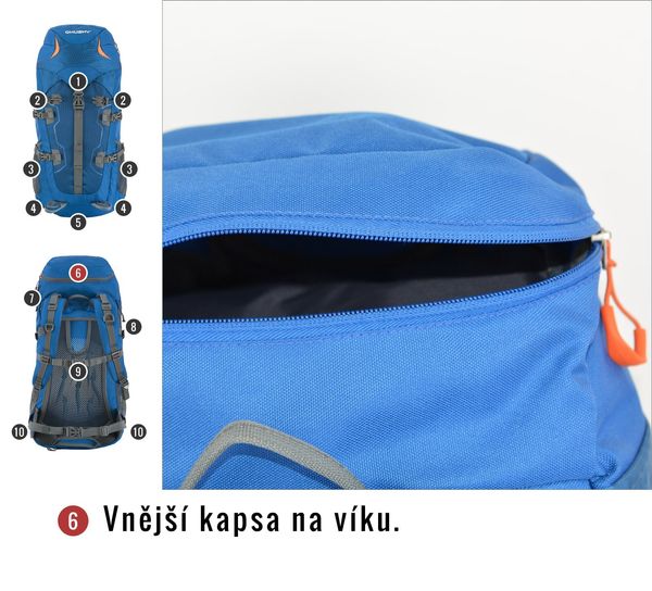 HUSKY Backpack Expedition / Hiking HUSKY Scape 38l blue