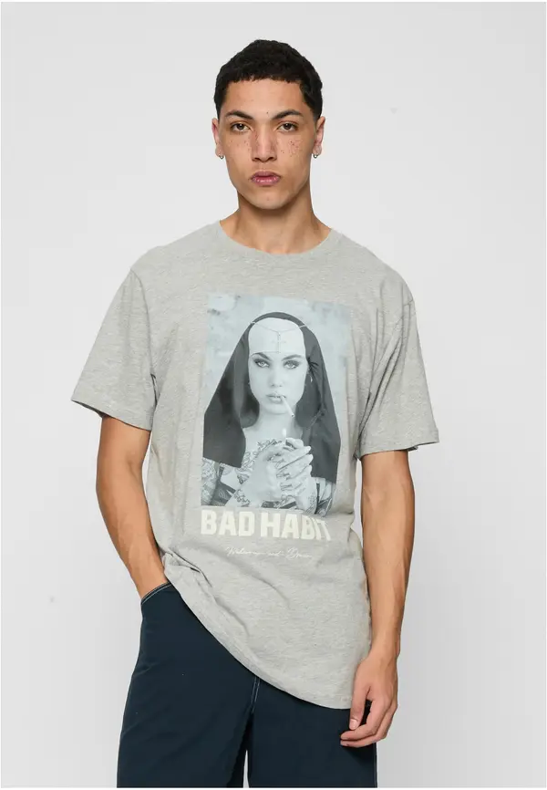 Mister Tee Bad Habit Tee heather gray