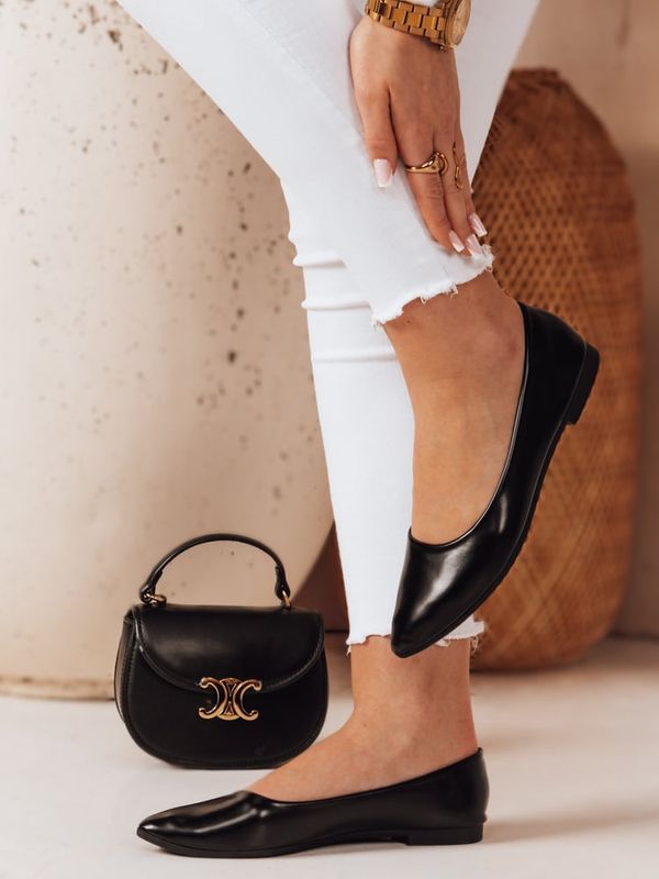 DStreet Baleriny damskie w szpic ILLARI czarne Dstreet