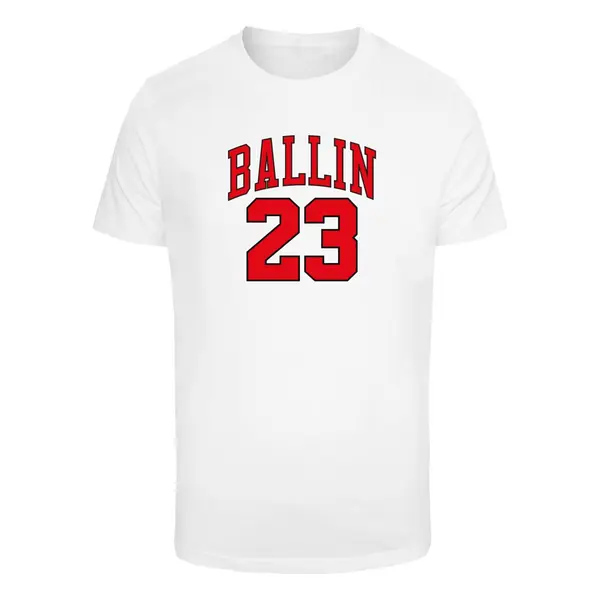 Mister Tee Ballin 23 T-shirt with round neckline white