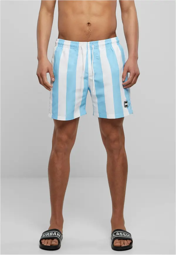 Urban Classics Balticbluebarstripe swimming shorts pattern