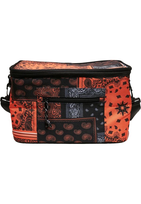 Urban Classics Accessoires Bandana Patchwork Print Black/Orange Cooler Bag