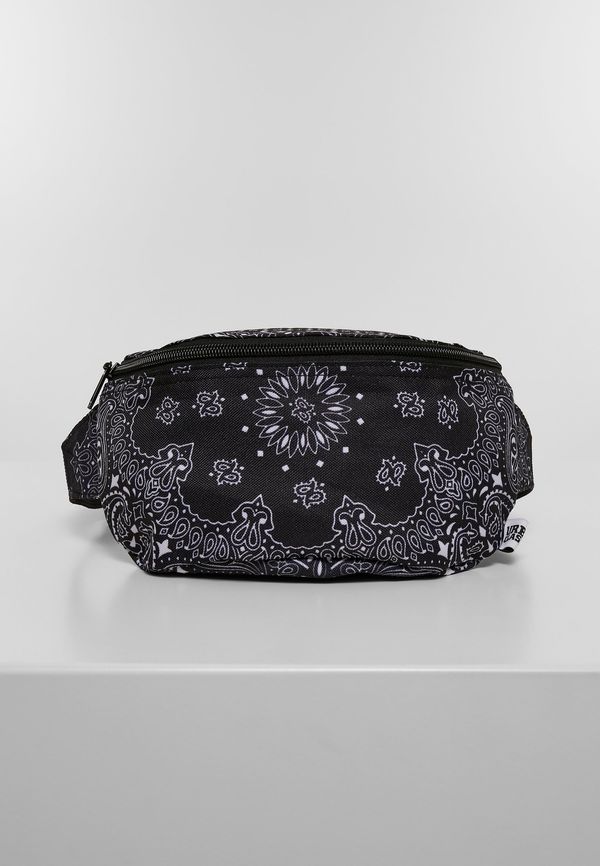 Urban Classics Accessoires Bandana Print Hip Bag Black