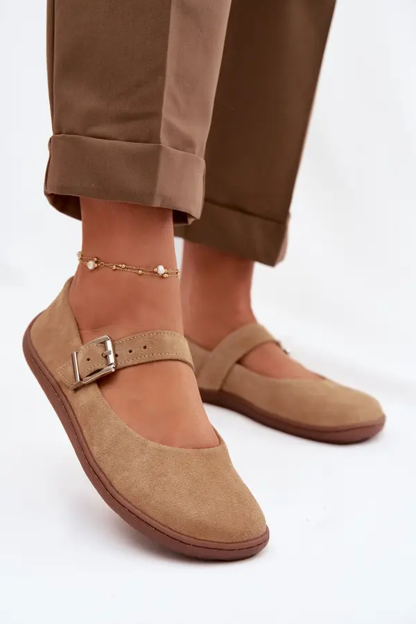 Zazoo Barefoot semiš balerinke Zazoo