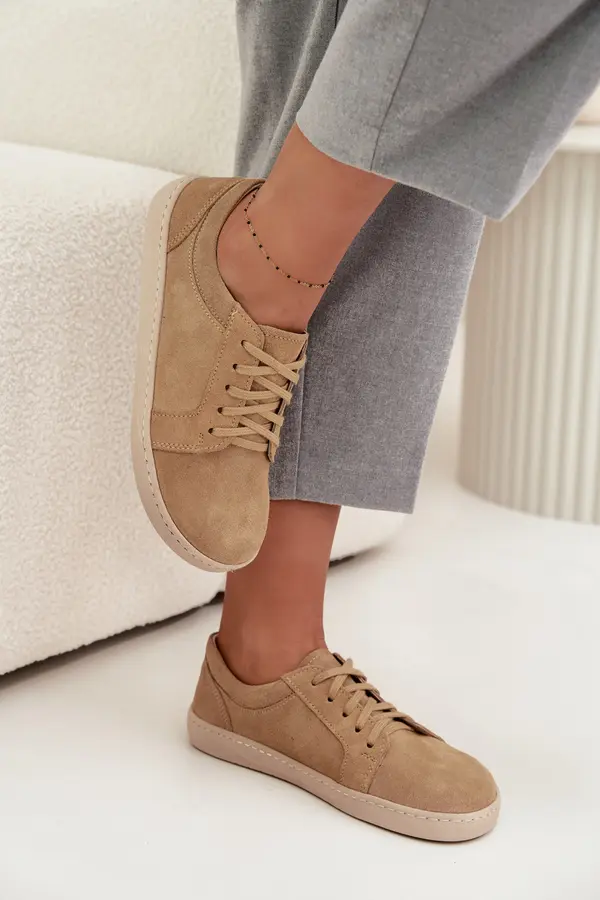 Zazoo Barefoot Type Sneakers Made of Natural Suede Zazoo