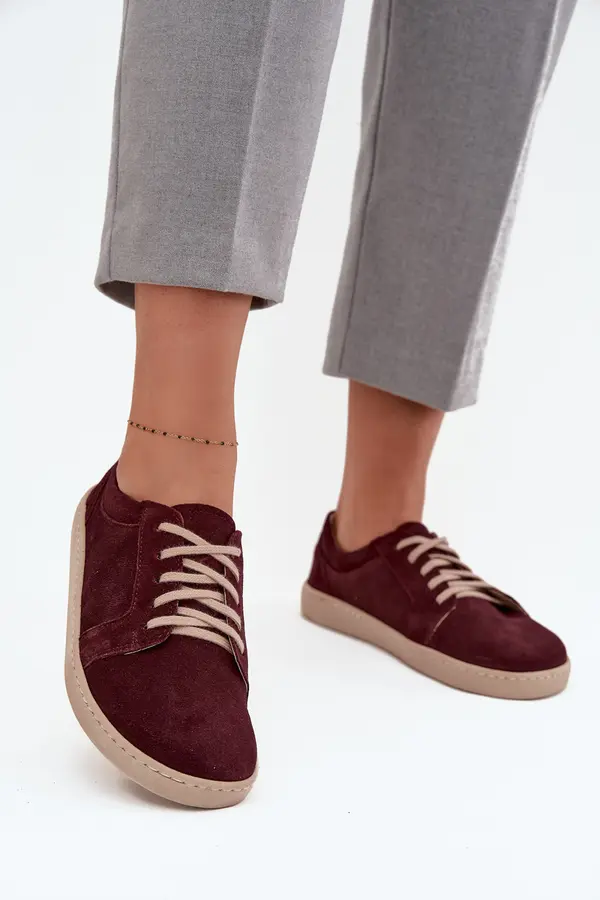 Zazoo Barefoot Type Sneakers Made of Natural Suede Zazoo