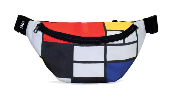 Loqi Barvna torbica za okoli pasu Loqi Piet Mondrian