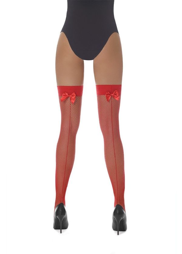 Bas Bleu Bas Bleu Cabaret stockings with seam and bow MIKAELA 20 DEN