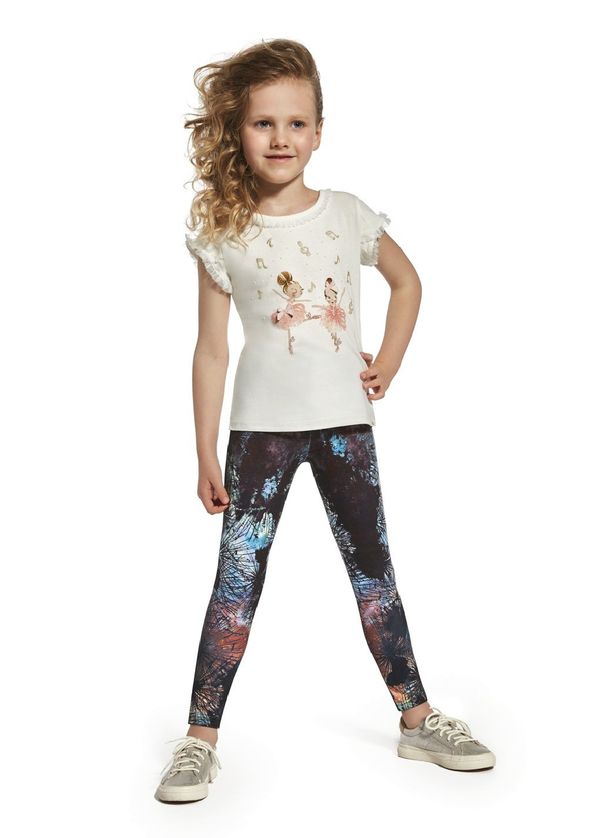 Bas Bleu Bas Bleu Girls' leggings SHIMER elastic with comfortable welt