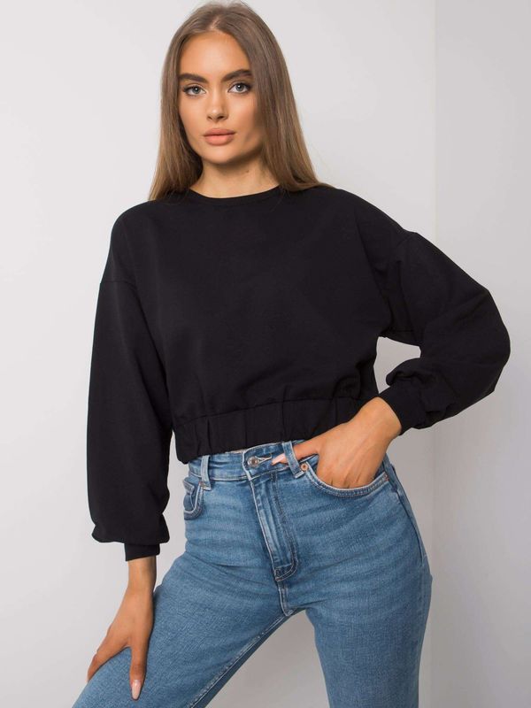 Fashionhunters Basic Black Women's Sweatshirt