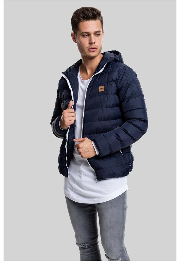 Urban Classics Basic Bubble Jacket nvy/wht/nvy