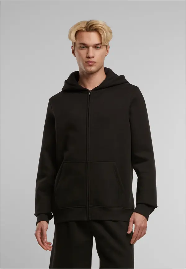 Urban Classics Basic Essential Zip Hoody black