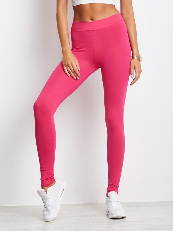 Fashionhunters Basic fuchsia leggings