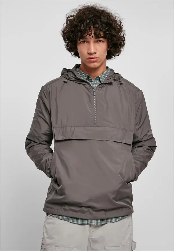 Urban Classics Basic Pull Over Jacket darkshadow