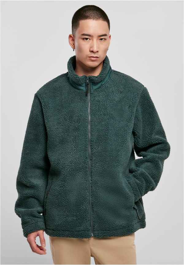 UC Men Basic Sherpa Jacket bottlegreen