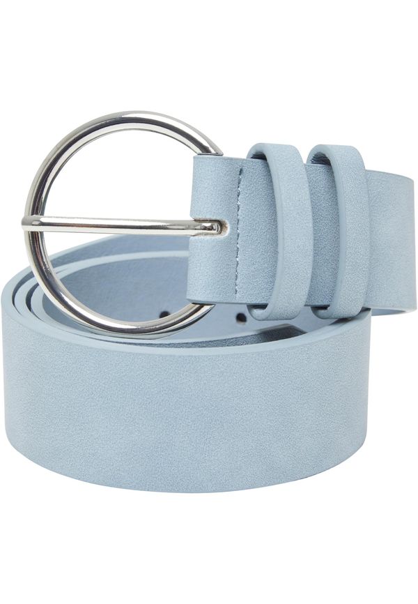 Urban Classics Basic Suede PU Belt blue