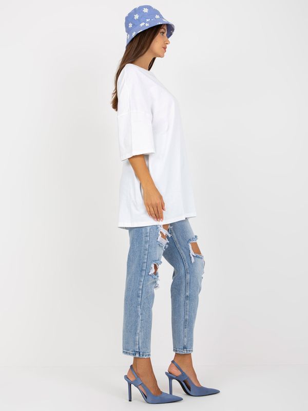 Fashionhunters Basic white casual blouse