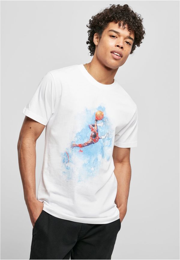 Mister Tee Basketball T-shirt with clouds white