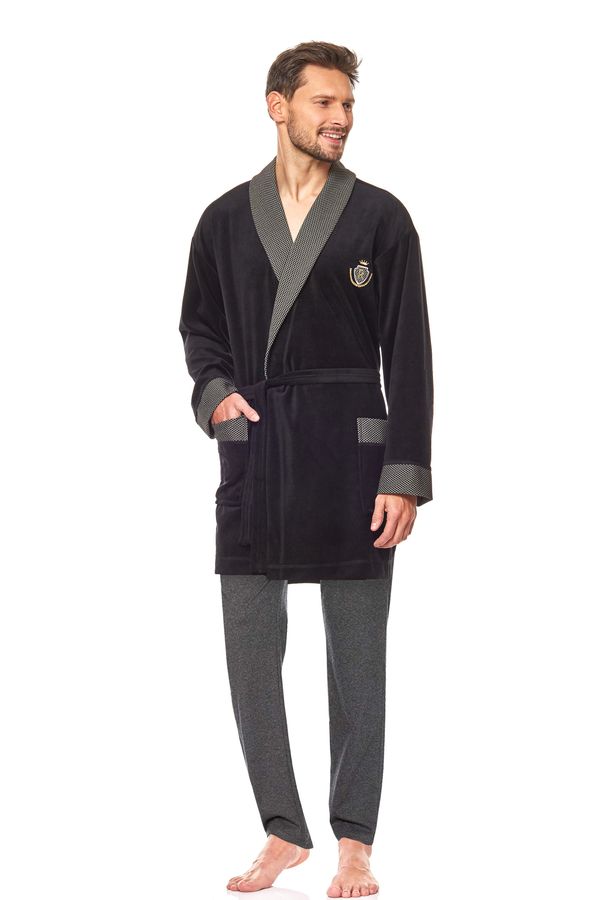 L&L Bathrobe 9101 BJ Black Black