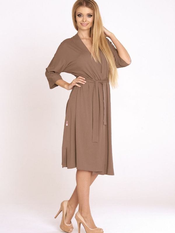 De Lafense Bathrobe De Lafense 892 Visa long 3XL-4XL women's mocca 006