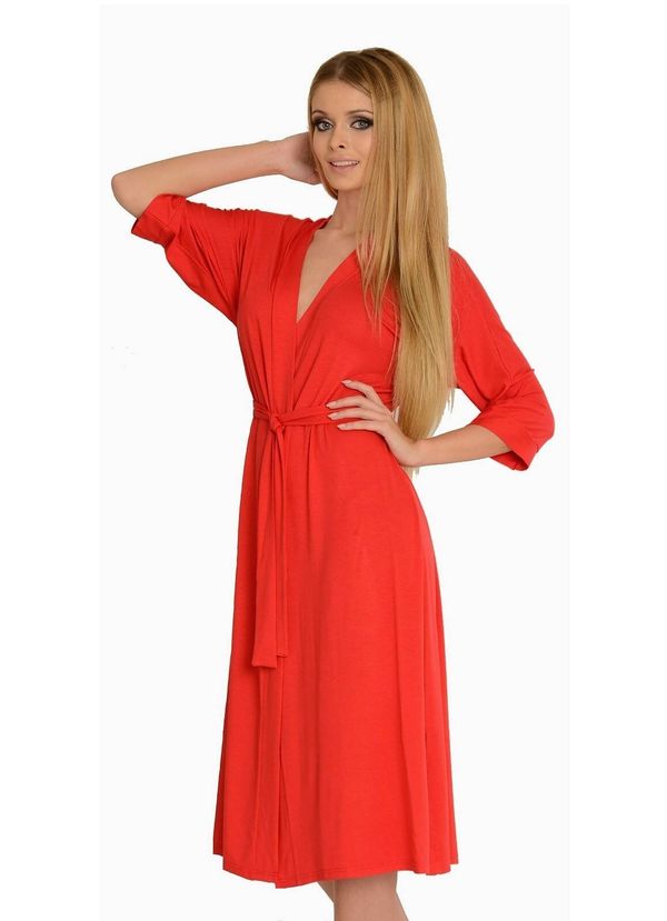 De Lafense Bathrobe De Lafense 892 Visa long 3XL-4XL women's red 024