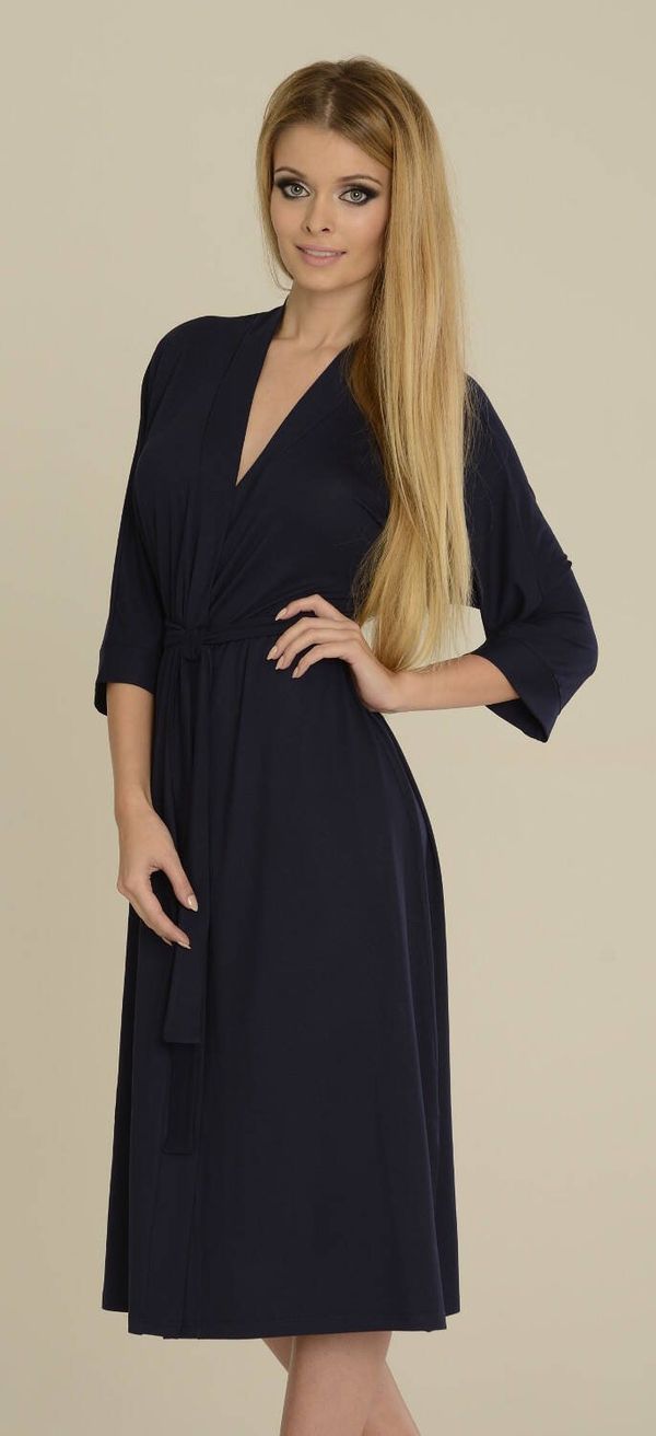 De Lafense Bathrobe De Lafense 940, 942 Visa M-2XL navy blue 042