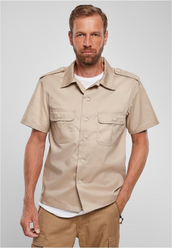 Brandit Beige American Short Sleeve Shirt