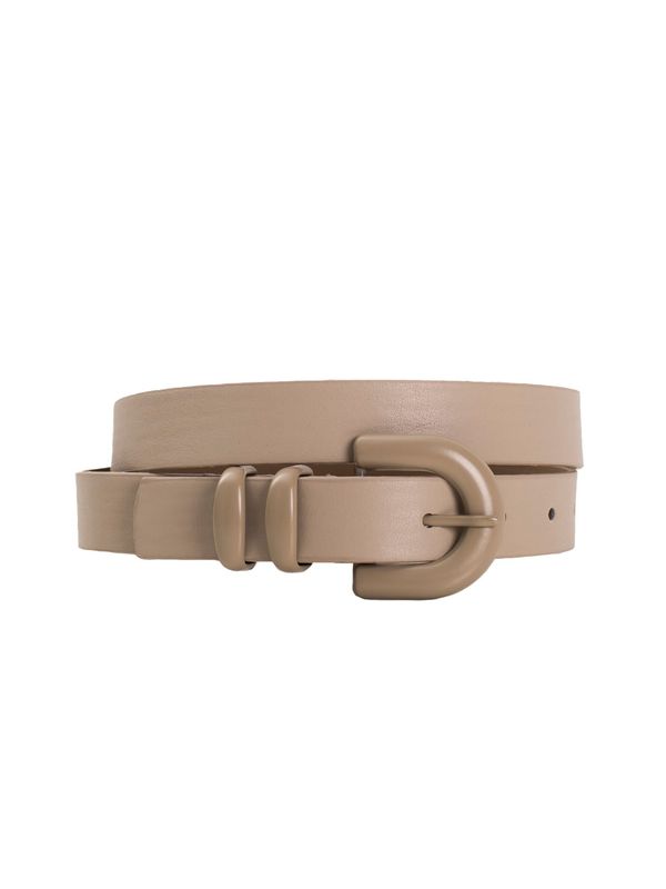 Fashionhunters Beige belt with buckle OCH BELLA