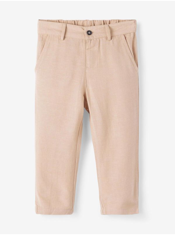 name it Beige boys' trousers with wool blend name it Fahrer - Boys