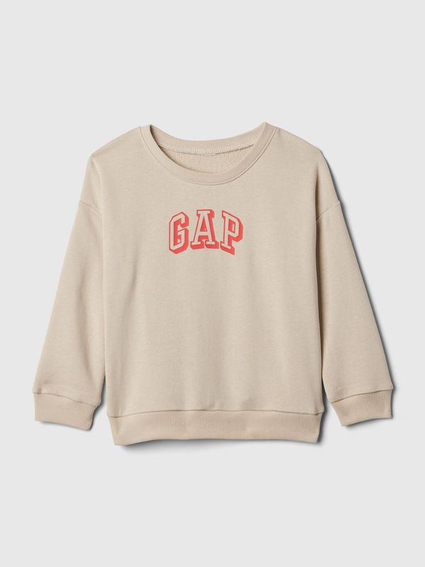 GAP Beige children's sweatshirt with GAP logo