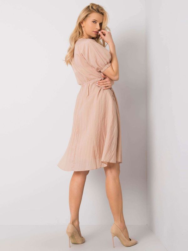 Fashionhunters Beige dress by Kaia RUE PARIS