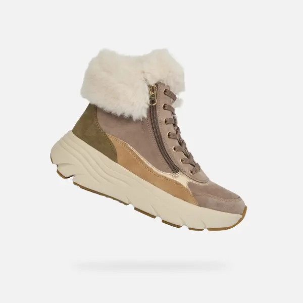 GEOX Beige Geox Diamanta Women's Ankle Boots - Ladies