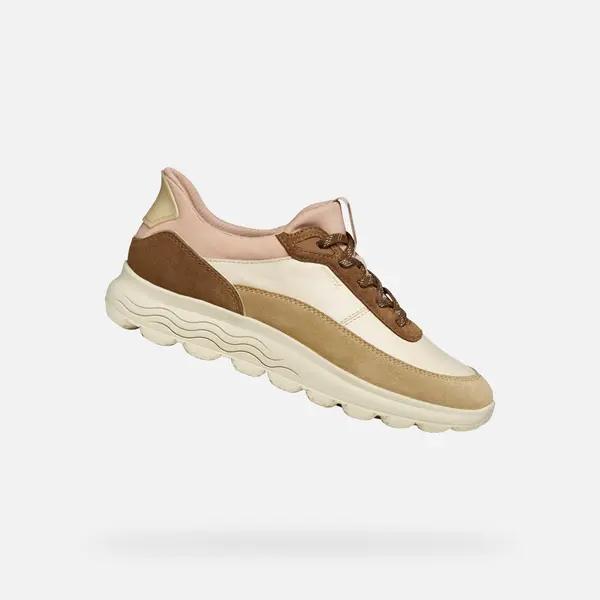 GEOX Beige Geox Spherica Plus Women's Sneakers - Women's