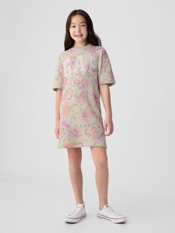 GAP Beige Girly Floral Dress GAP