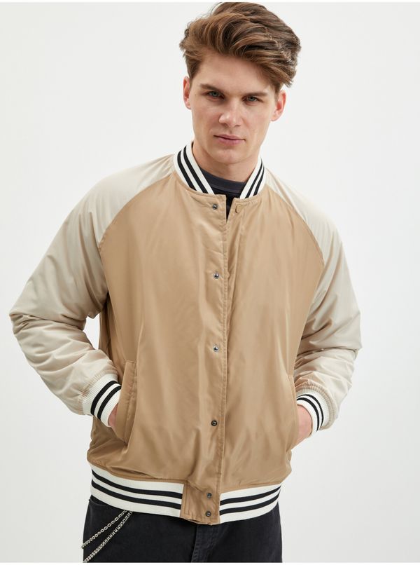 Only Beige Men's Bomber ONLY & SONS Chris - Men