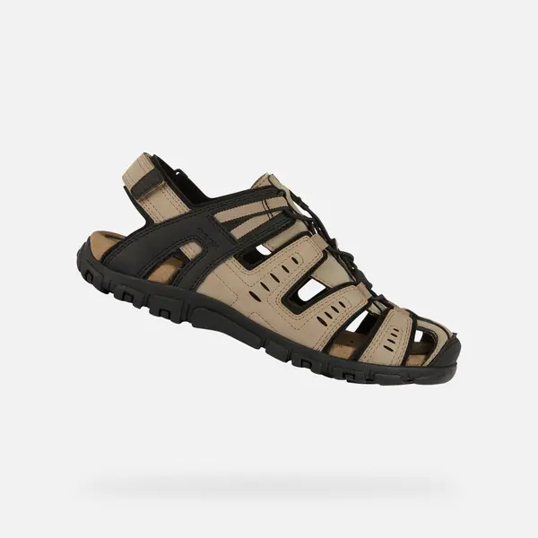 GEOX Beige men's sandals Geox Strada - Men's