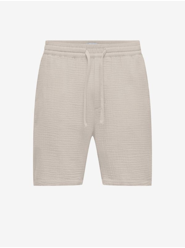 Only Beige Men's Shorts ONLY & SONS Tel - Men's