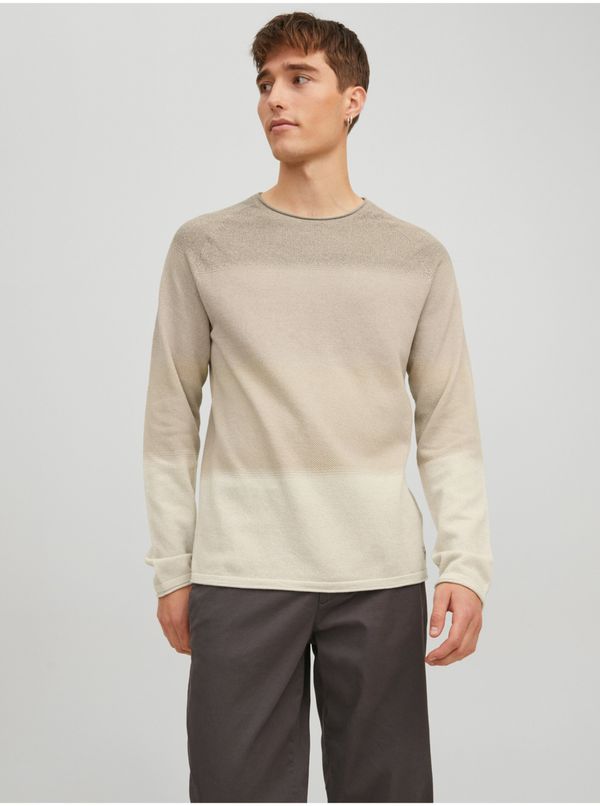 Jack & Jones Beige Men's Sweater Jack & Jones Hill - Men