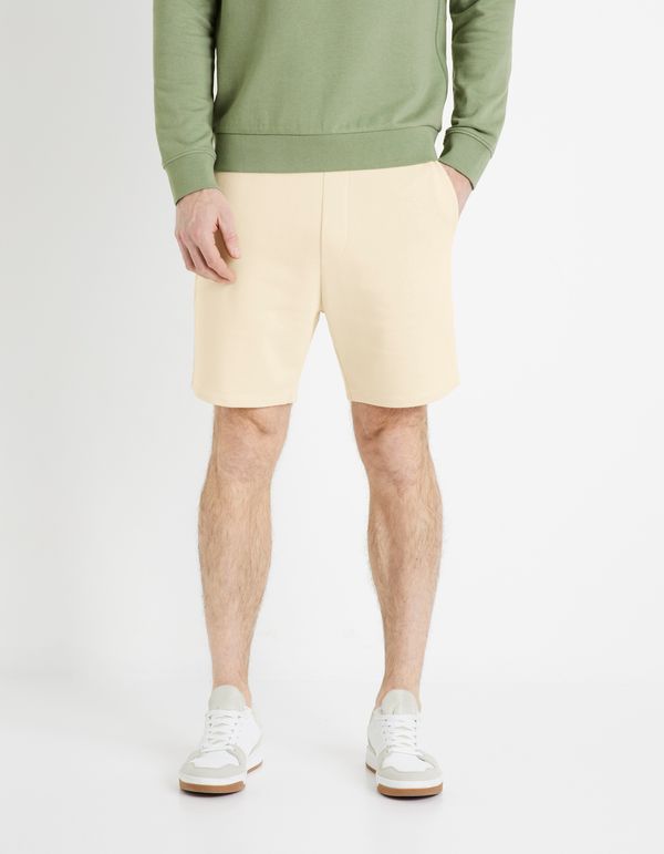 Celio Beige men's tracksuit shorts Celio Toshort