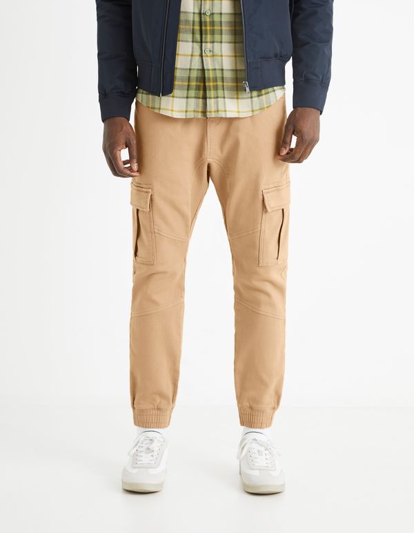 Celio Beige men's trousers with Celio Cargo pockets