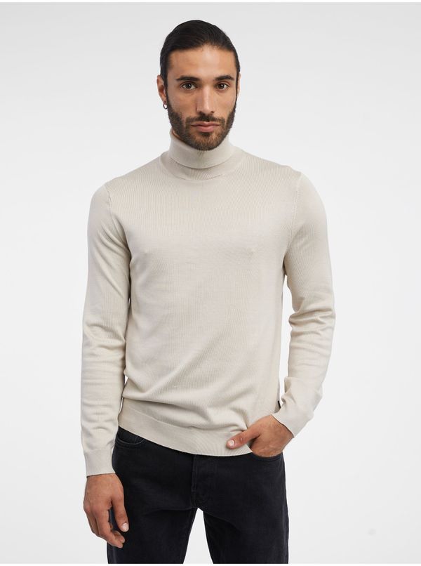 Only Beige Mens Turtleneck ONLY & SONS Wyler - Men